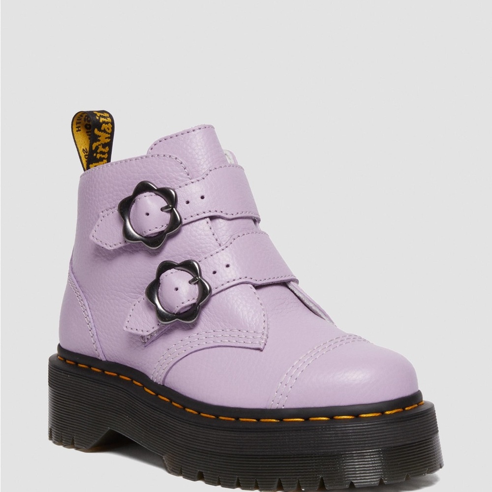 Dr. Martens Purple Devon Flower Boots